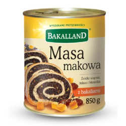 BAKALLAND Masa makowa z bakaliami 6x850g