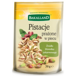 BAKALLAND Pistacje prazone w piecu 15x70g