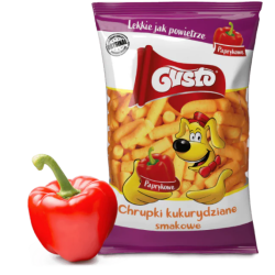 GUSTO Chrupki kukurydziane papryka/pufuleti paprika  18x100g