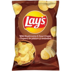 LAYS CHIPSY Smietankowo grzybowe 21x130g