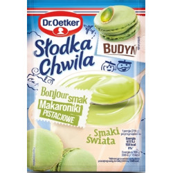 DR OETKER Budyn slodka chwila makaroniki pistacjowe 30x43g