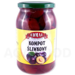 EDMAL Kompot sliwkowy 8x900ml