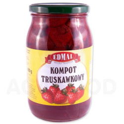 EDMAL Kompot truskawkowy 8x900ml