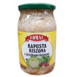 EDMAL Kapusta kiszona z grzybami lesnymi 8x820ml 