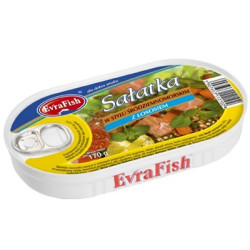 EVRA Salatka z lososiem srodziemnomorskim 16x170g