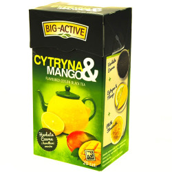 BIO-ACTIVE Herbata Czarna cytryna-mango exp 12x(20x2g)