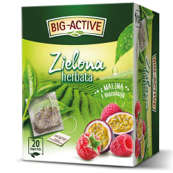 BIO-ACTIVE Herbata zielona malina-marak 12x(20x1,7g)