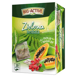 BIO-ACTIVE Herbata ex zielona papaja i jagody goiji 12x(20x1,7g) 