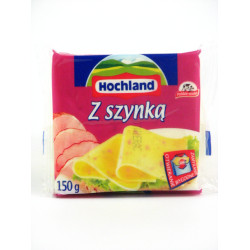 HOCHLAND Ser topiony plastry szynka 130g