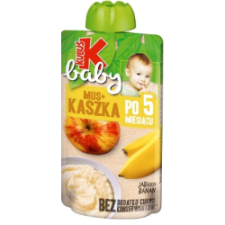 KUBUS Baby mus+kaszka jabko i banan   9x100g