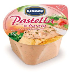 LISNER Pasta lososiowa ze szczypiorkiem 6x80g 