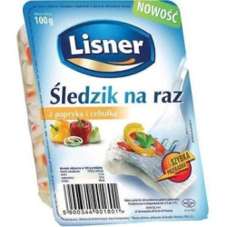 LISNER Sledzik na raz z papryka i cebulka 100g