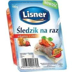 LISNER Sledzik na raz pikantny z chilli 100g