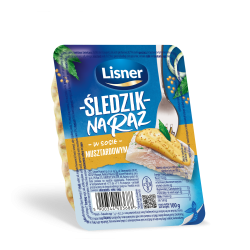 LISNER Sledzik na raz w sos musztardowym 100g