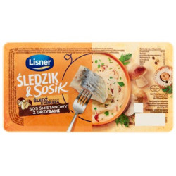 LISNER Sledzik & Sosik smietan z borowikami 140g