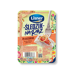 LISNER Sledzik na raz PO KASZUBSKU  ze smazona cebulka 100g