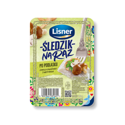 LISNER Sledzik na raz PO PODLASKU cebula smazona z grzybami 100g