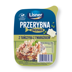 LISNER Pasta z tunczykiem i twarozkiem 8x130g  