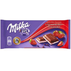 MILKA Czekolada strawberry  22x100g