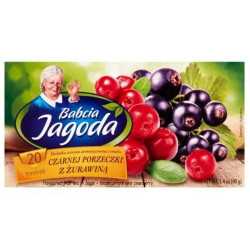 Herbata exp Babcia Jagoda Czarna porzeczka 6x40g