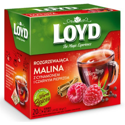 LOYD Herbata warm raspberry cinnamon and pepper piramidki 10x(20x2g)