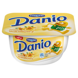 DANONE Serek Danio waniliowe 16x130g