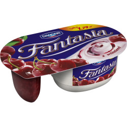 DANONE Fantasia jogurt kremowy z wisniami 12x122g