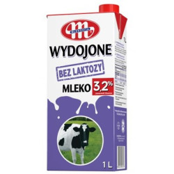 MLEKOVITA Mleko wydojone bez laktozy 3,2% 12x1L