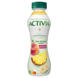 DANONE Activia do picia ananas-brzoskwinia banan  6x270g