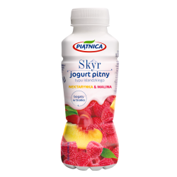 PIATNICA Jogurt skyr pitny nektarynka-malina 12x350g