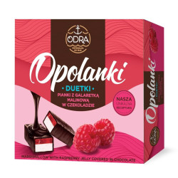 ODRA Pianki z galaretka malinowa w czekoladzie 10x380g