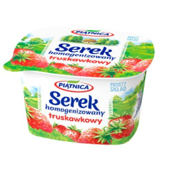 PIATNICA Serek homogenizowany truskawkowy 12x150g