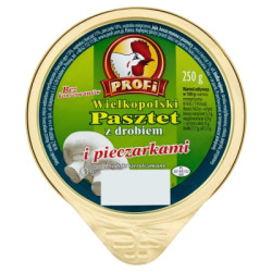 PROFI Pasztet drobiowy z pieczarkami 8x250g