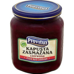 PROVITUS Kapusta zasmazana czerwona 6x480g