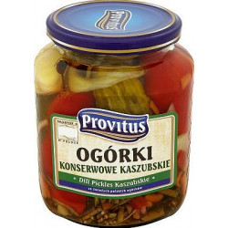 PROVITUS Ogorki konserwowe Kaszubskie 6x690g 