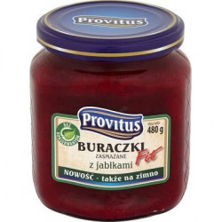 PROVITUS Buraczki z zurawina i jablkami 6x480g