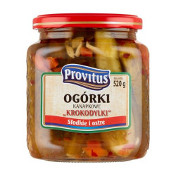 PROVITUS Ogorki kanapkowe krokodylki 6x520g