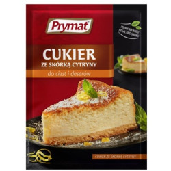 PRYMAT Cukier ze skorka cytryny 25x15g