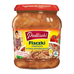 PUDLISZKI Flaki wieprz w sosie pomidor 4x500g