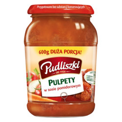 PUDLISZKI Pulpety w pomidorach 8x600g