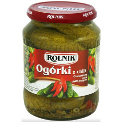 ROLNIK Ogorki z chili 6x720ml