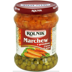 ROLNIK Marchew z groszkiem 6x500ml