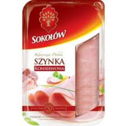 SOKOLOW Szynka konserwowa w plastrach 120g (P)