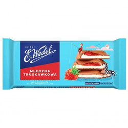 WEDEL Czekolada truskawkowa 20x100g