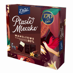 WEDEL Ptasie mleczko wanilia w gorzkiej czekoladzie 340g 